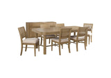 108931-S7W Arini 7-piece Extension Leaf Dining Table Set Sand Wash