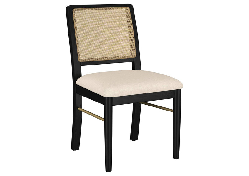 108931-S9B Arini 9-piece Extension Leaf Dining Table Set Sand Wash and Black