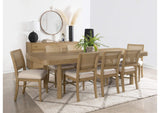 108931-S9W Arini 9-piece Extension Leaf Dining Table Set Sand Wash