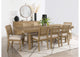 108931-S9W Arini 9-piece Extension Leaf Dining Table Set Sand Wash