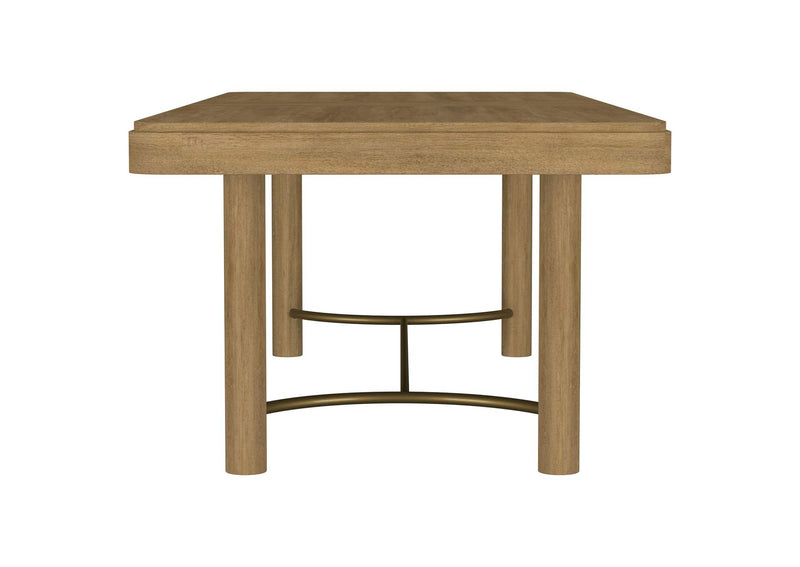108931-S9W Arini 9-piece Extension Leaf Dining Table Set Sand Wash