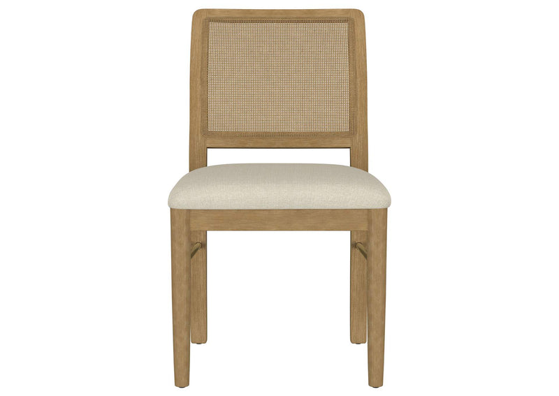 108932SWD Arini Rattan Cane Dining Side Chair Sand Wash (Set of 2)