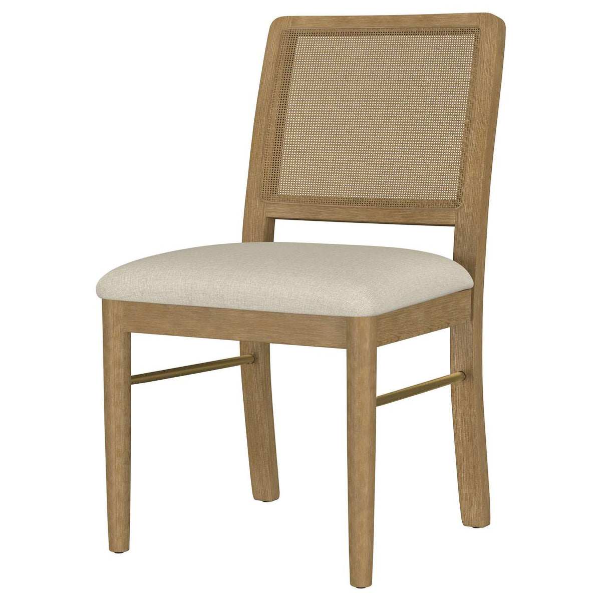 108932SWD Arini Rattan Cane Dining Side Chair Sand Wash (Set of 2)
