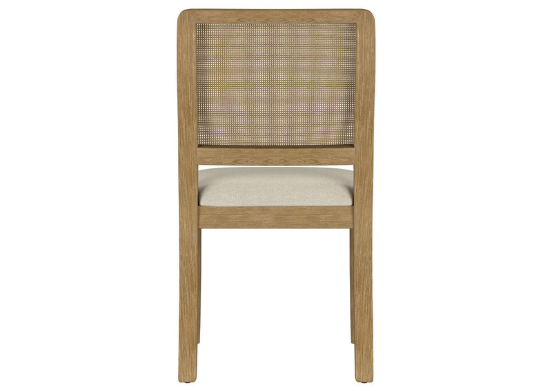 108932SWD Arini Rattan Cane Dining Side Chair Sand Wash (Set of 2)