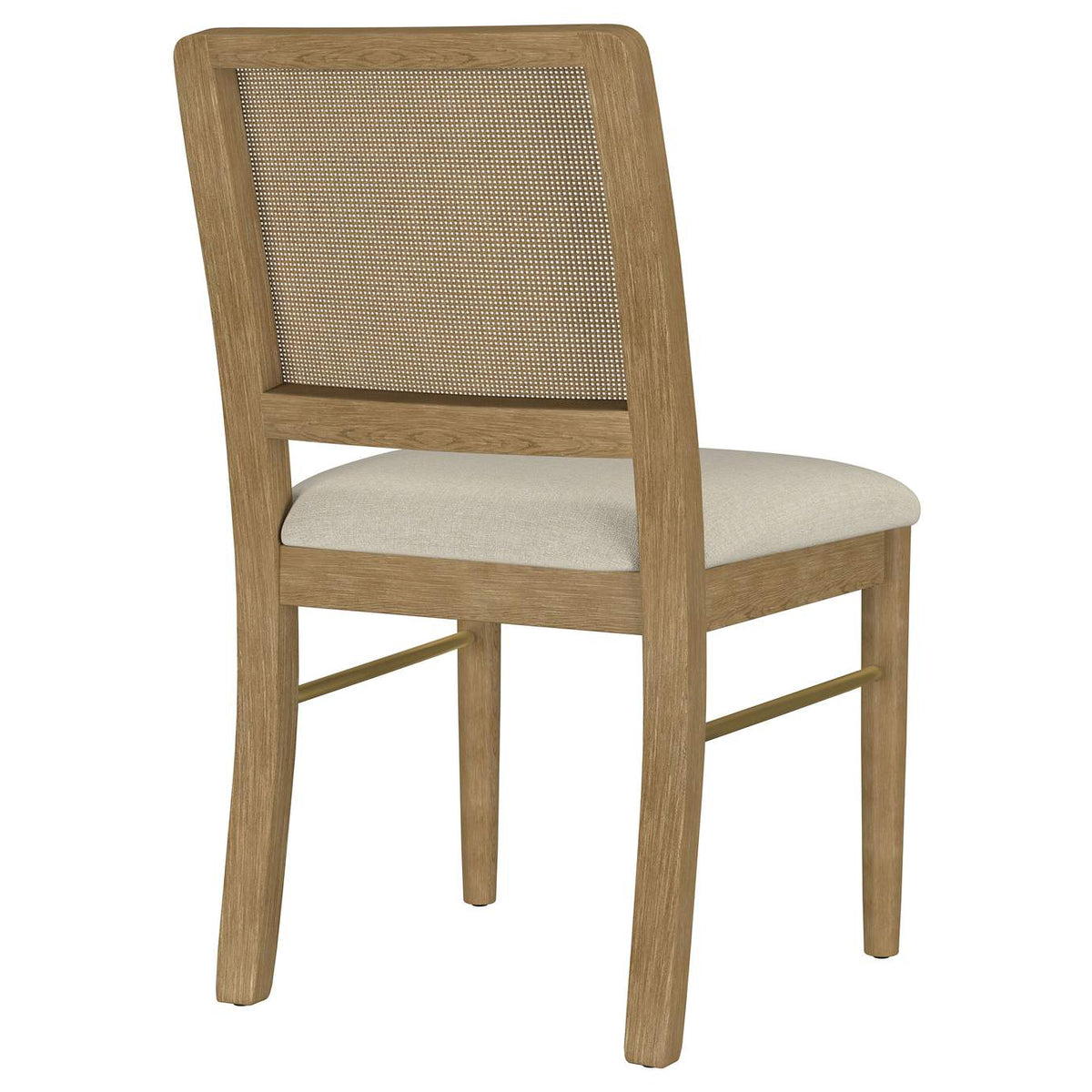 108932SWD Arini Rattan Cane Dining Side Chair Sand Wash (Set of 2)