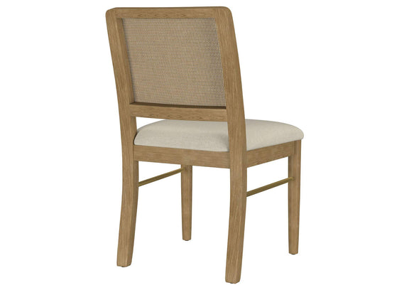 108932SWD Arini Rattan Cane Dining Side Chair Sand Wash (Set of 2)