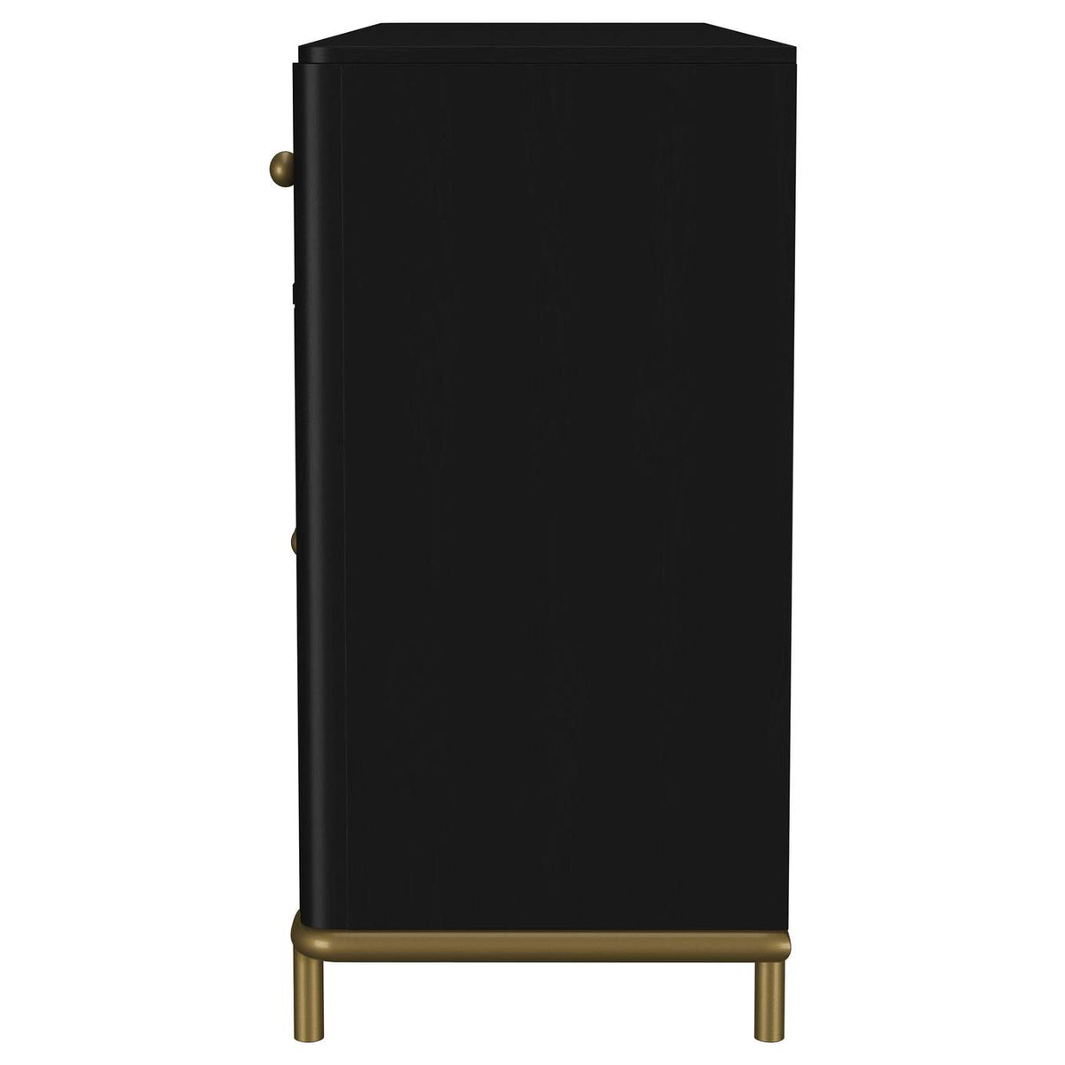 108935BLK Arini 2-drawer Cane Door Dining Sideboard Server Black
