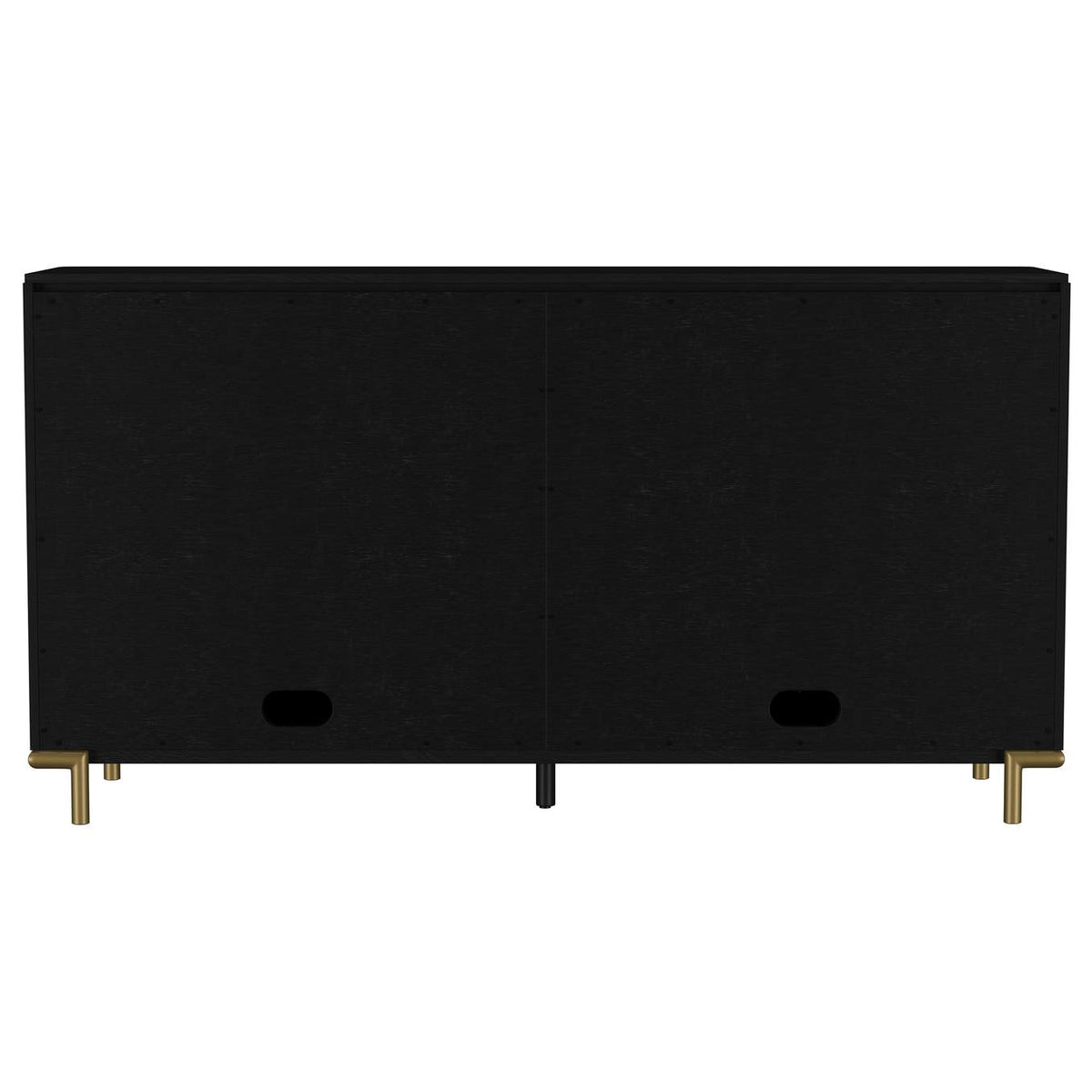 108935BLK Arini 2-drawer Cane Door Dining Sideboard Server Black
