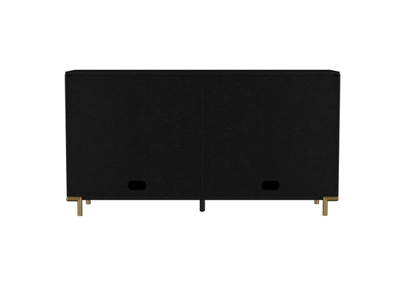108935BLK Arini 2-drawer Cane Door Dining Sideboard Server Black