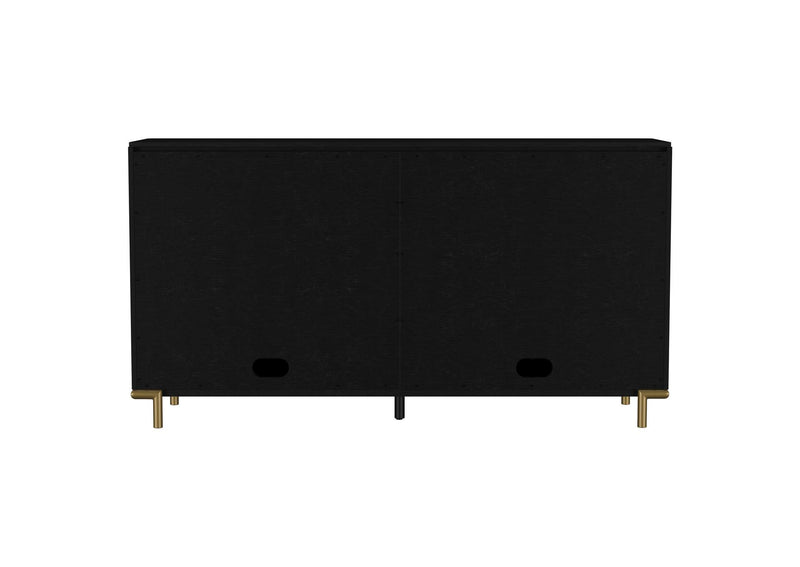 108935BLK Arini 2-drawer Cane Door Dining Sideboard Server Black
