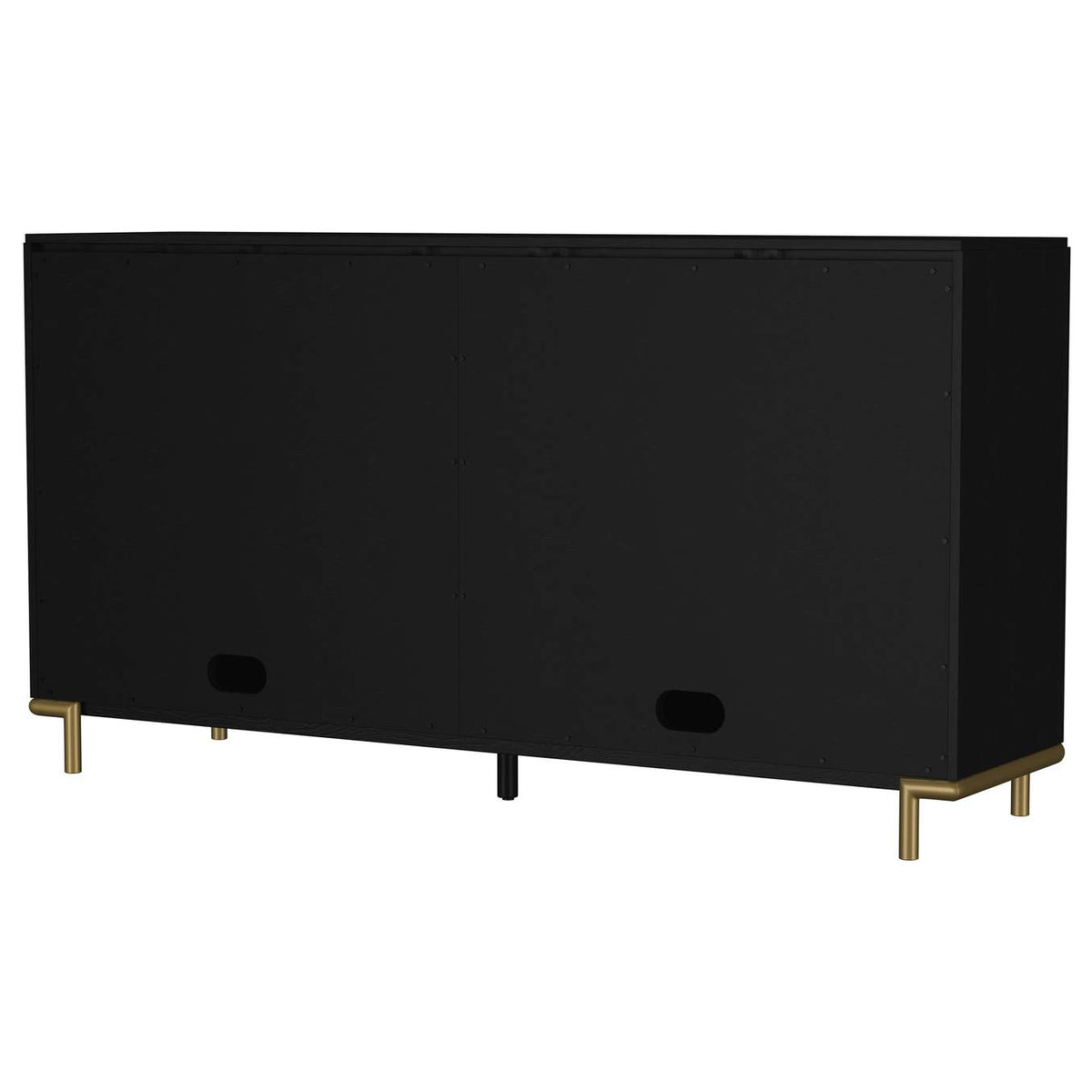 108935BLK Arini 2-drawer Cane Door Dining Sideboard Server Black