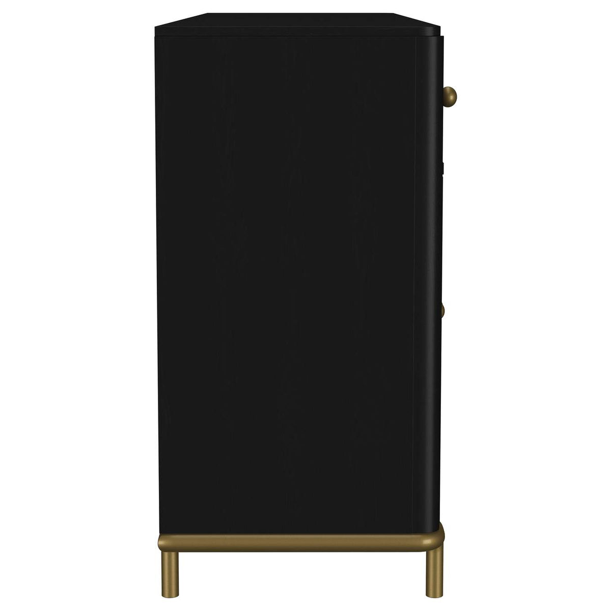 108935BLK Arini 2-drawer Cane Door Dining Sideboard Server Black