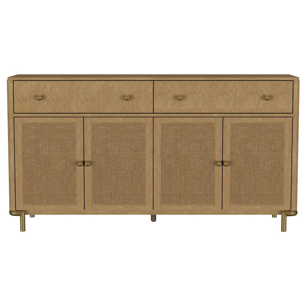 108935SWD Arini 2-drawer Cane Door Dining Sideboard Server Sand Wash