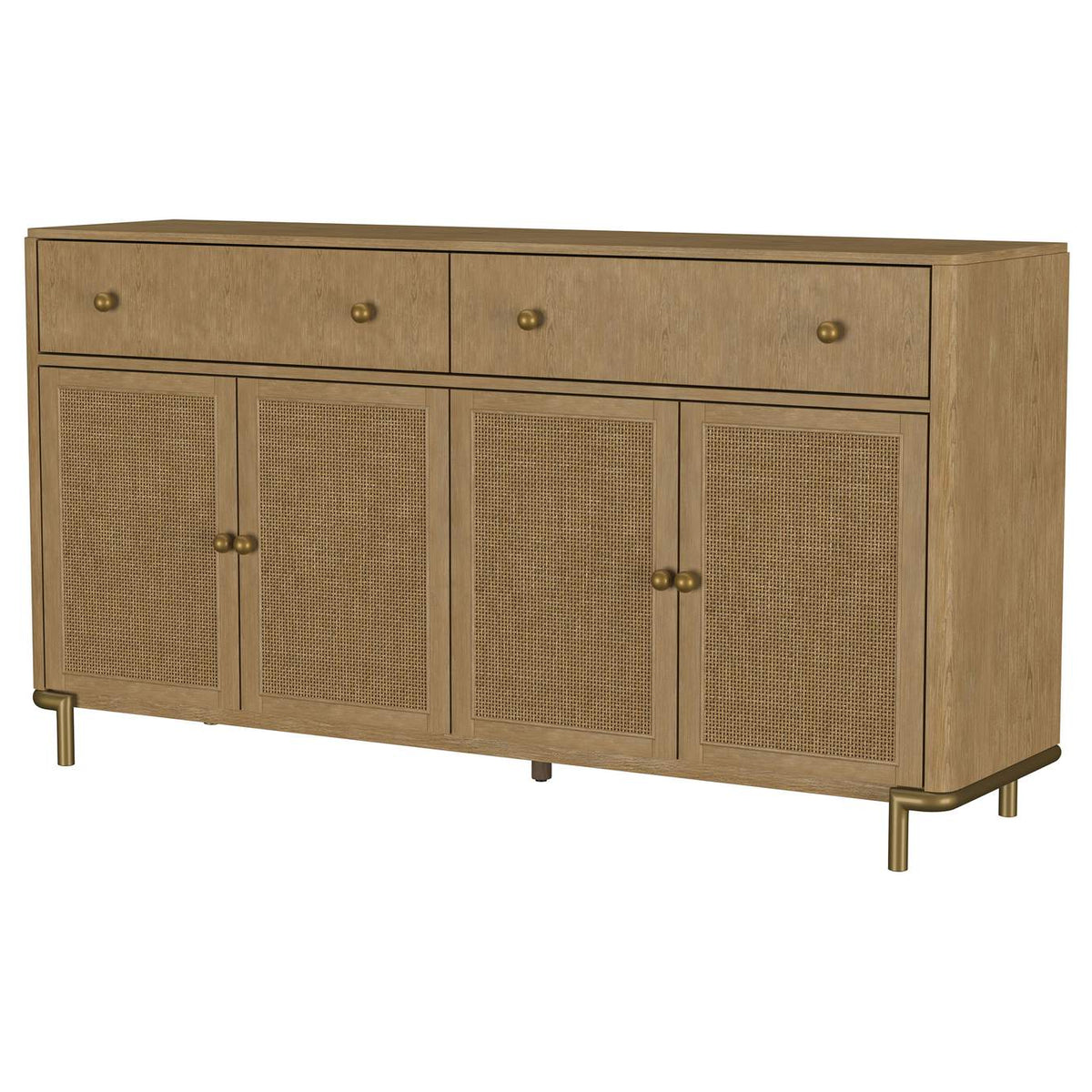 108935SWD Arini 2-drawer Cane Door Dining Sideboard Server Sand Wash