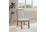 109102 Bruner Upholstered Side Chair Natural Brown (Set of 2)