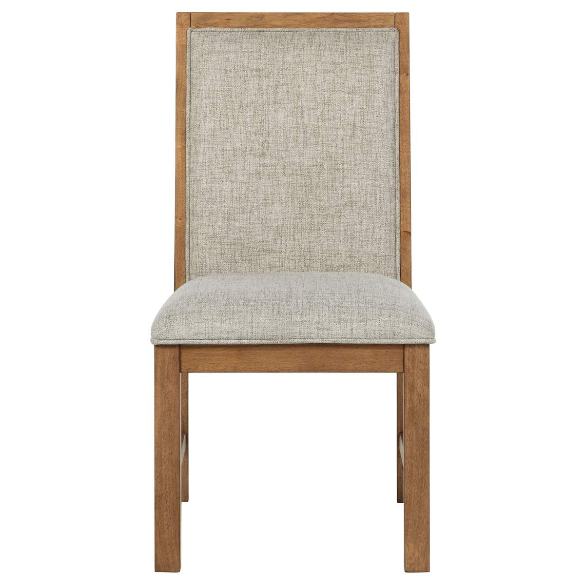109102 Bruner Upholstered Side Chair Natural Brown (Set of 2)