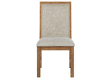 109102 Bruner Upholstered Side Chair Natural Brown (Set of 2)