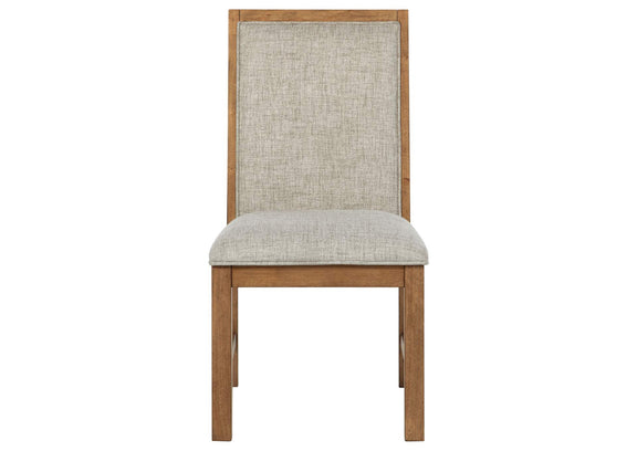 109102 Bruner Upholstered Side Chair Natural Brown (Set of 2)