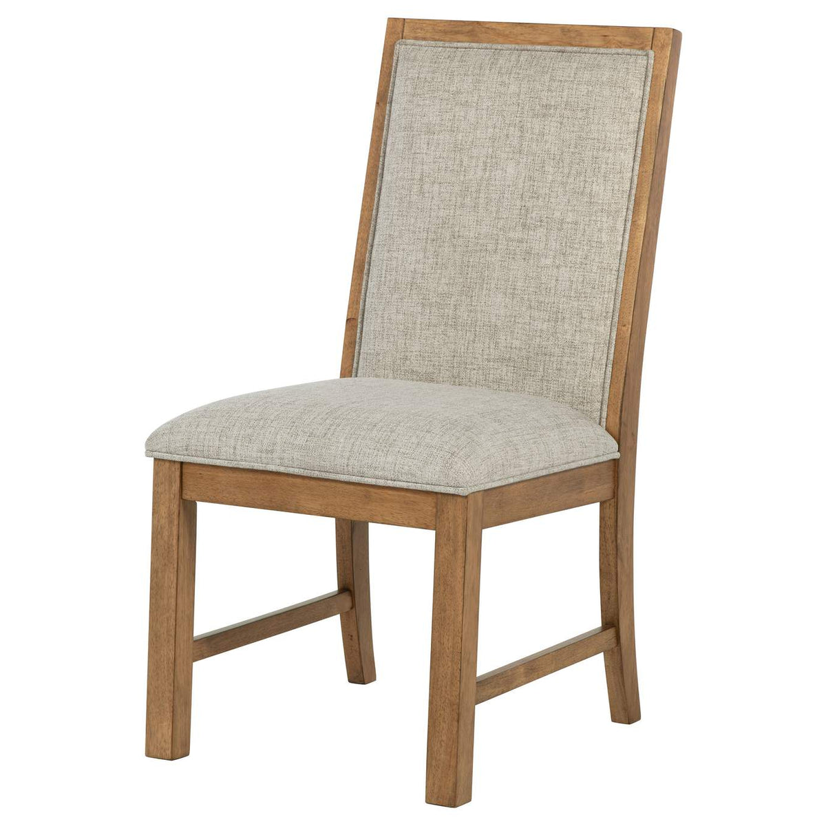 109102 Bruner Upholstered Side Chair Natural Brown (Set of 2)