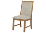 109102 Bruner Upholstered Side Chair Natural Brown (Set of 2)