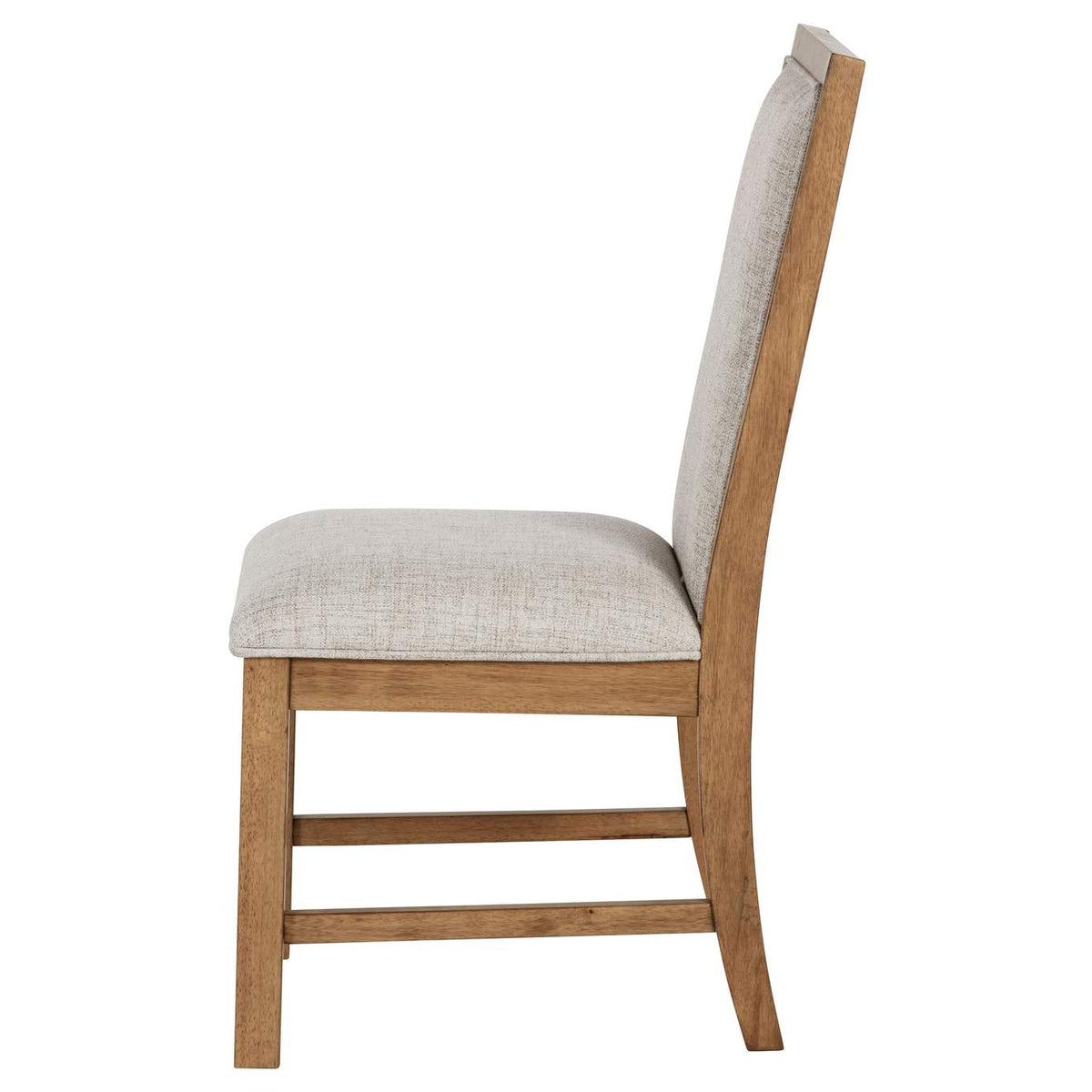 109102 Bruner Upholstered Side Chair Natural Brown (Set of 2)