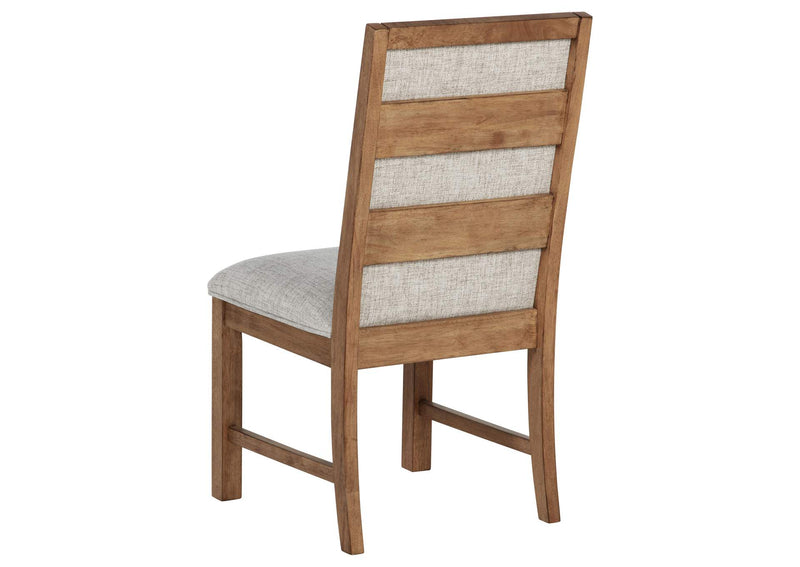 109102 Bruner Upholstered Side Chair Natural Brown (Set of 2)