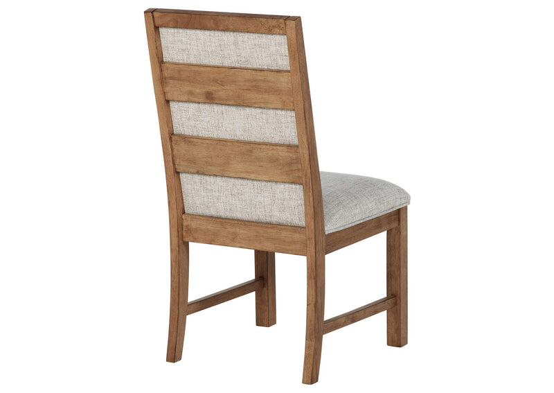 109102 Bruner Upholstered Side Chair Natural Brown (Set of 2)