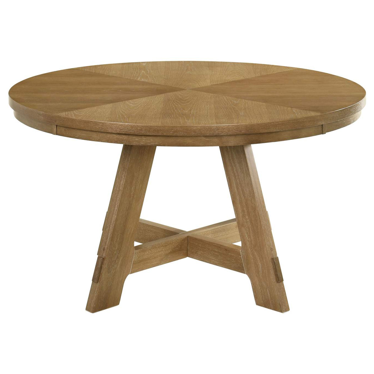 109150-S5 Danvers 5-piece Dining Table Set Brown Oak and Latte