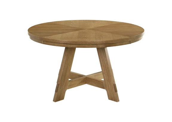 109150-S5 Danvers 5-piece Dining Table Set Brown Oak and Latte