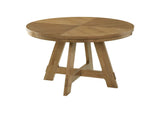 109150 Danvers Round 54-inch Wood Dining Table Brown Oak