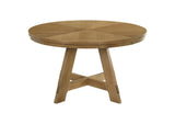 109150 Danvers Round 54-inch Wood Dining Table Brown Oak