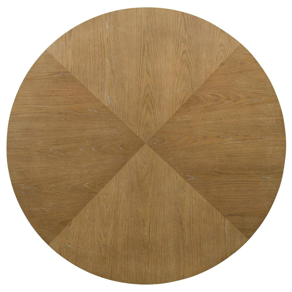 109150 Danvers Round 54-inch Wood Dining Table Brown Oak