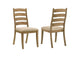 109152 Danvers Wood Dining Side Chair Brown Oak (Set of 2)