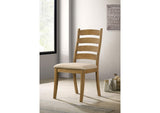109152 Danvers Wood Dining Side Chair Brown Oak (Set of 2)