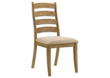 109152 Danvers Wood Dining Side Chair Brown Oak (Set of 2)