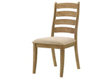 109152 Danvers Wood Dining Side Chair Brown Oak (Set of 2)