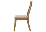 109152 Danvers Wood Dining Side Chair Brown Oak (Set of 2)