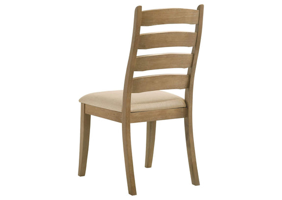 109152 Danvers Wood Dining Side Chair Brown Oak (Set of 2)