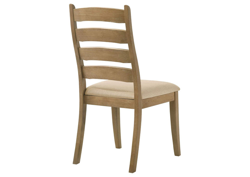 109152 Danvers Wood Dining Side Chair Brown Oak (Set of 2)