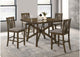 109178-S5 Canfield 5-piece 47-inch Counter Height Dining Set Brown