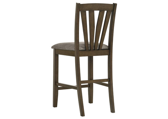 109178-S5 Canfield 5-piece 47-inch Counter Height Dining Set Brown