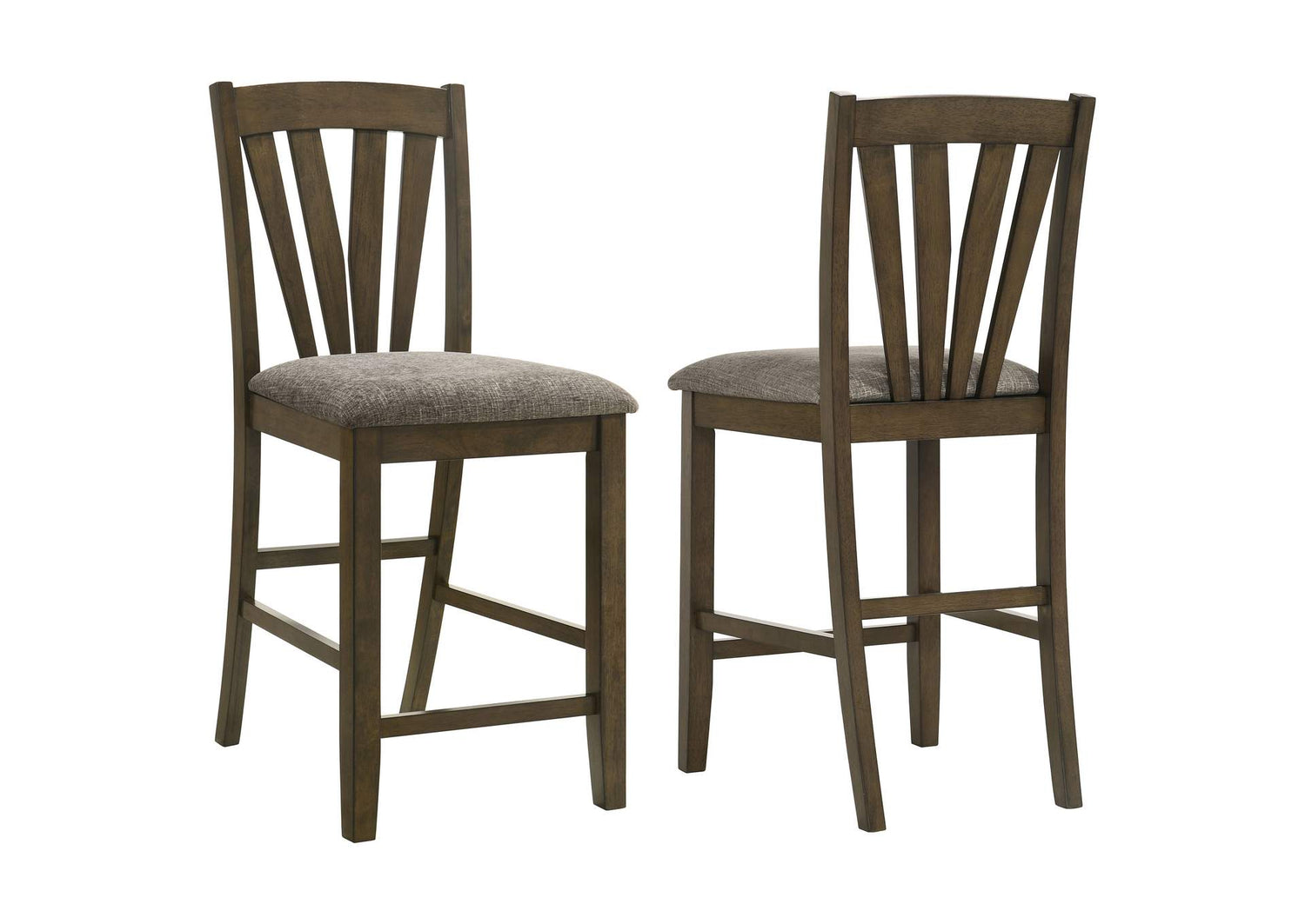 109179 Canfield Counter Height Dining Side Chair Brown (Set of 2)