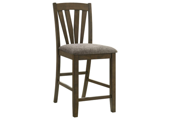 109179 Canfield Counter Height Dining Side Chair Brown (Set of 2)