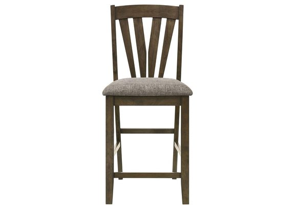 109179 Canfield Counter Height Dining Side Chair Brown (Set of 2)
