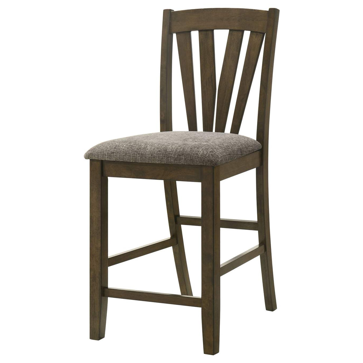 109179 Canfield Counter Height Dining Side Chair Brown (Set of 2)