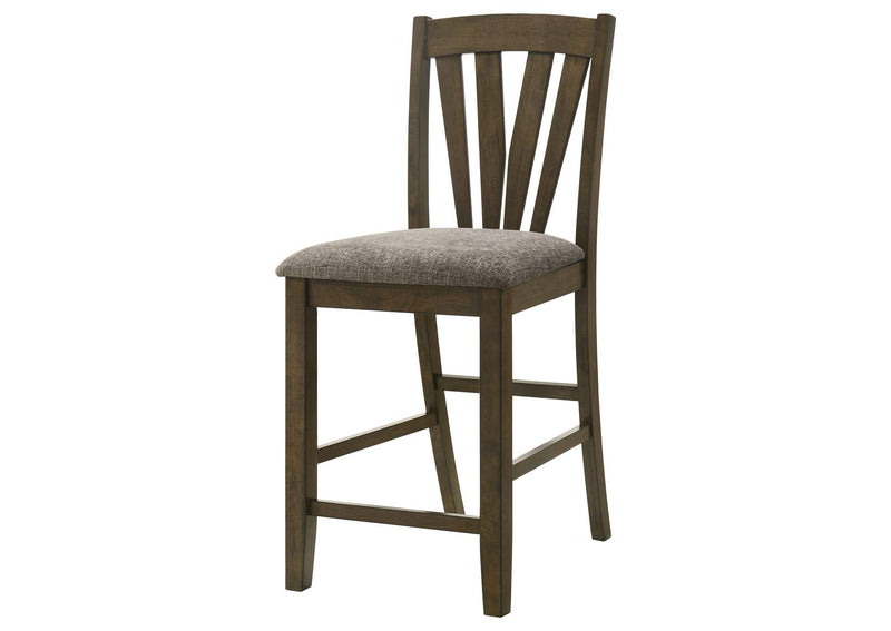 109179 Canfield Counter Height Dining Side Chair Brown (Set of 2)