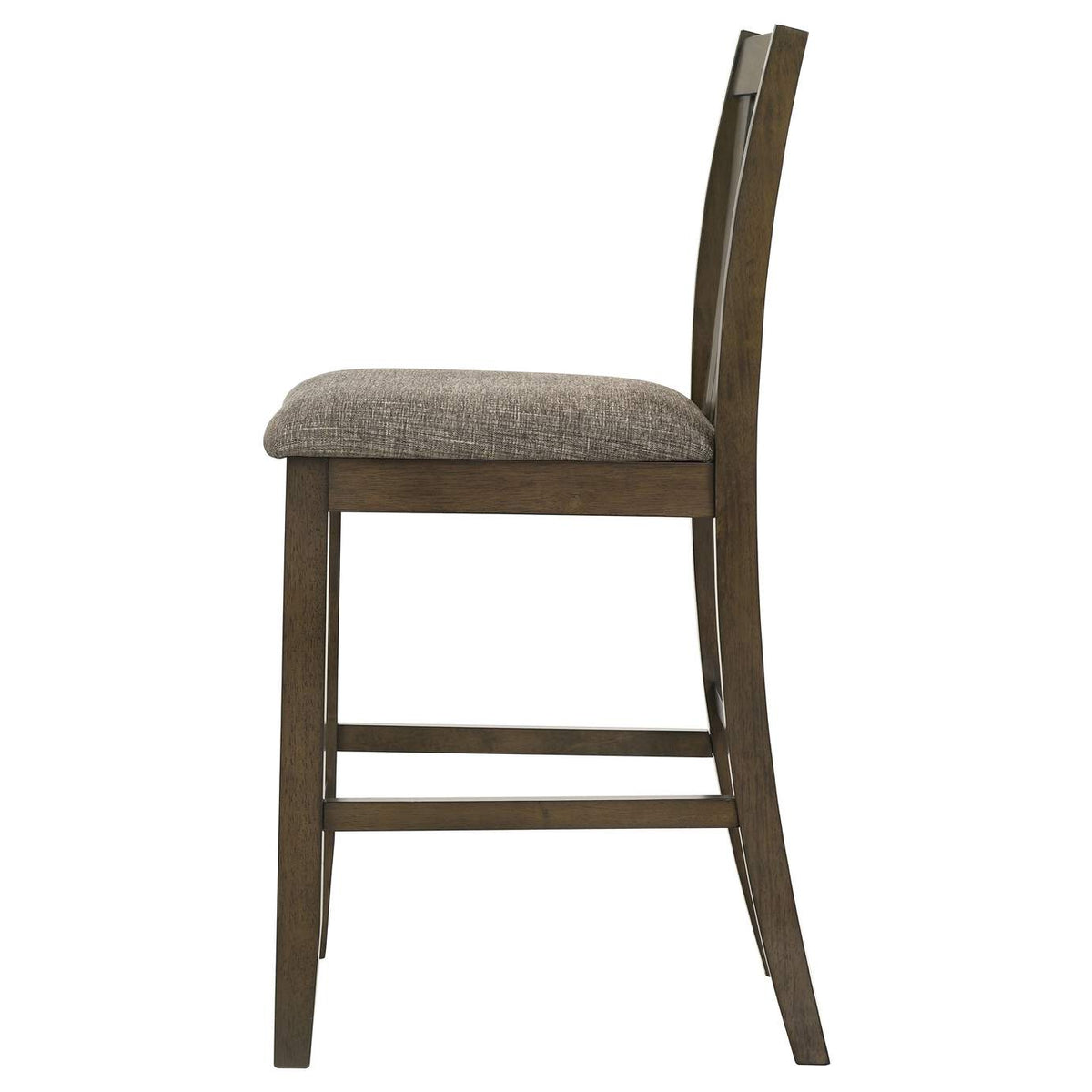109179 Canfield Counter Height Dining Side Chair Brown (Set of 2)
