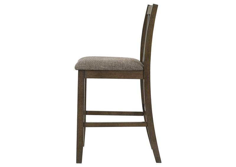 109179 Canfield Counter Height Dining Side Chair Brown (Set of 2)