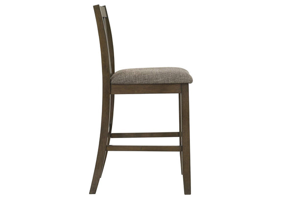 109179 Canfield Counter Height Dining Side Chair Brown (Set of 2)