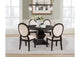 109230-S5 Twyla 5-piece Round Wood Dining Room Table Set Dark Cocoa